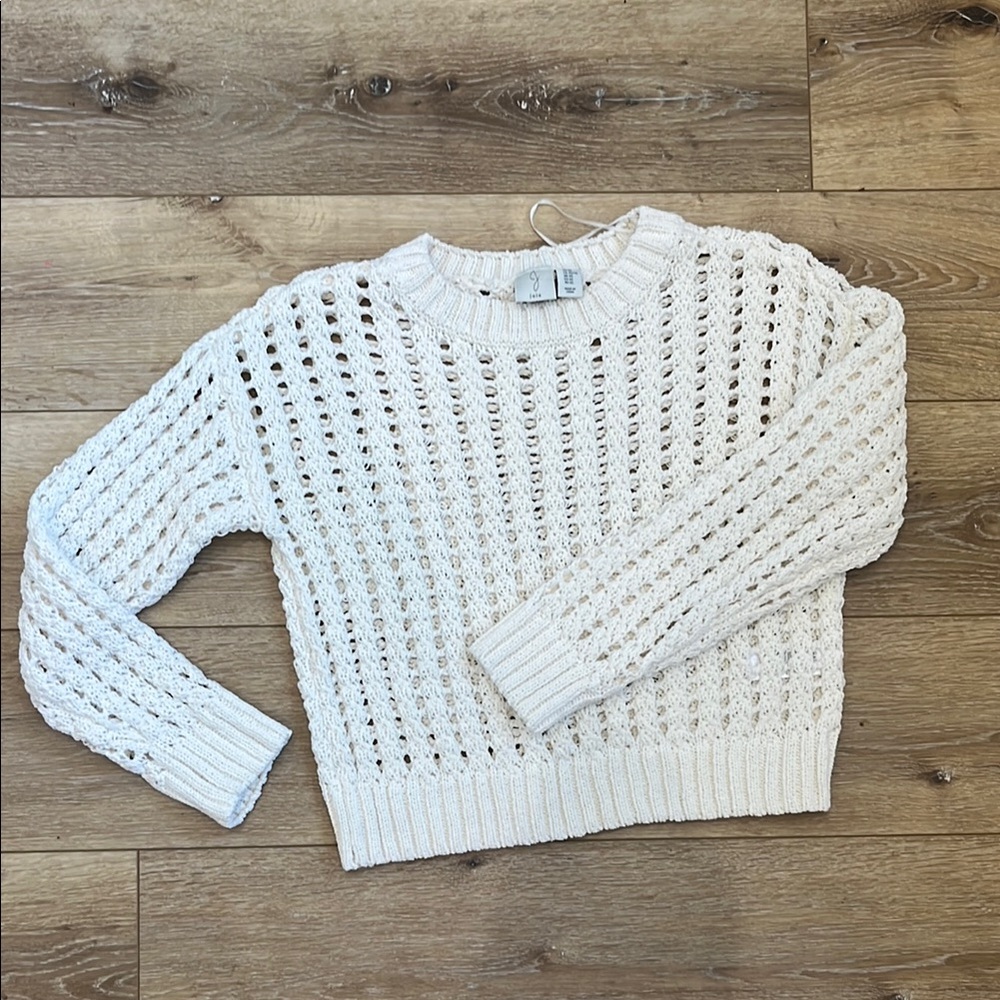 Joie White Knit Sweater XS